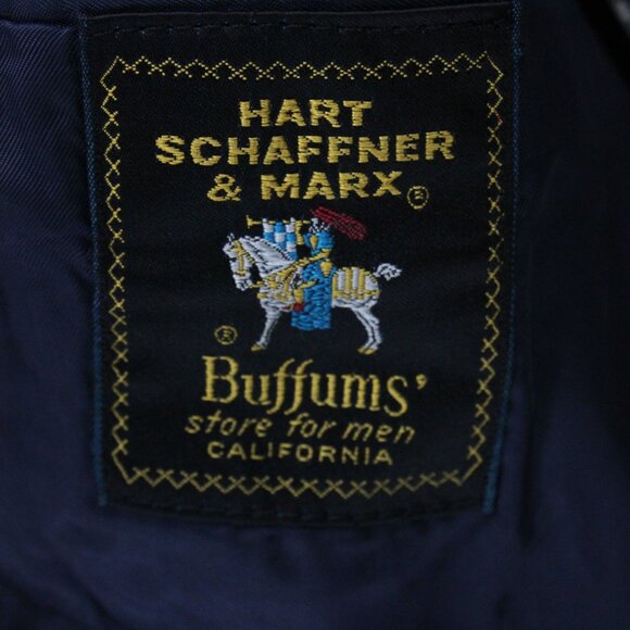 Hart Schaffner & Marx Blazer Jacket Mens Large Multicolor Plaid Two Button Front - Picture 7 of 11